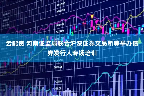 云配资 河南证监局联合沪深证券交易所等举办债券发行人专场培训